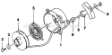 Page D Diagram and Parts List for HK28 UT-18013 Homelite Trimmer