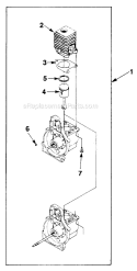 Page C Diagram and Parts List for HLT15 UT-20602-C Homelite Trimmer