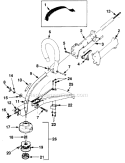 Page A Diagram and Parts List for HLT16 UT-20585-1 Homelite Trimmer