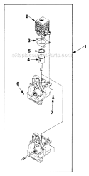 Page C Diagram and Parts List for HLT18 UT-20584 Homelite Trimmer