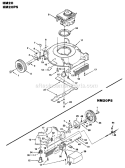 Page C Diagram and Parts List for HM20P5 UT-30153-A Homelite Lawn Mower