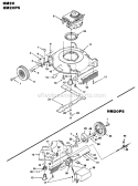 Page B Diagram and Parts List for HM20 UT-30156-A Homelite Lawn Mower