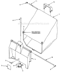 Page B Diagram and Parts List for HMB21 UT-30068 Homelite Lawn Mower