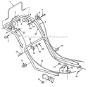 Page C Diagram and Parts List for HMB21 UT-30068 Homelite Lawn Mower