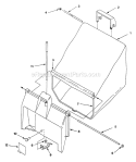 Page B Diagram and Parts List for HSB21P5EI UT-30517-B Homelite Lawn Mower