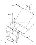 Page B Diagram and Parts List for HSB21P5 UT-30516-B Homelite Lawn Mower