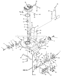 Page D Diagram and Parts List for HSB21P5 UT-30516-B Homelite Lawn Mower