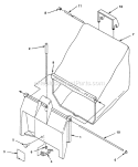 Page B Diagram and Parts List for HSB21P5 UT-30516-A Homelite Lawn Mower