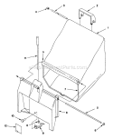 Page B Diagram and Parts List for HSB21P5 UT-30516-B Homelite Lawn Mower