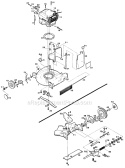 Page D Diagram and Parts List for HSB21 UT-30515-B Homelite Lawn Mower