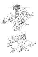 Page D Diagram and Parts List for HSD20B UT-30078 Homelite Lawn Mower
