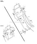 Page B Diagram and Parts List for HSD20P4M UT-30166 Homelite Lawn Mower