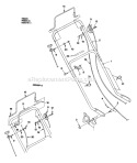 Page B Diagram and Parts List for HSD20P5 UT-30523-A Homelite Lawn Mower