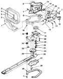 Figure 3 Diagram and Parts List for HT19 UT-18023-A Homelite Hedge Trimmer