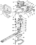 Part Location Diagram of A01526 Homelite Gear Box Assembly