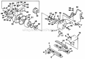 Pump_And_Skids Diagram and Parts List for HTP3 UT-01602-A Homelite Water Pump
