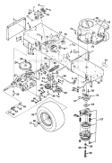 Page C Diagram and Parts List for LT12 UT-33013 Homelite Lawn Tractor