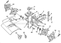 Page B Diagram and Parts List for MTC12 UT-22082 Homelite Tiller