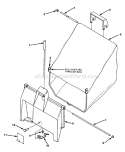 Page B Diagram and Parts List for S21P UT-30043 Homelite Lawn Mower