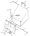 Page B Diagram and Parts List for SB21P5C UT-30138 Homelite Lawn Mower