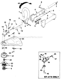 Part Location Diagram of A97910 Homelite Retainer- Spool L.H.