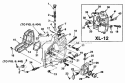 Drive Case  Oil Pump Diagram and Parts List for SXLAO UT-10045-E Homelite Chainsaw
