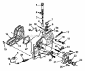 Oil Pump  Drivecase Diagram and Parts List for SXLAO UT-10045-E Homelite Chainsaw