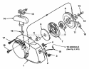 Starter Diagram and Parts List for SXLAO UT-10045-E Homelite Chainsaw