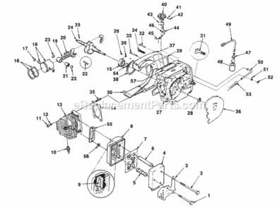 Part Location Diagram of 49687 Homelite Decal-Warning