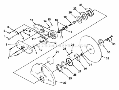 Wheel_Arm_Assembly Diagram and Parts List for UT-05071  Homelite Chainsaw
