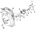 Starter Diagram and Parts List for UT-08017-A  Homelite Leaf Blower / Vacuum