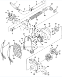 Blower Diagram and Parts List for UT-08017-B  Homelite Leaf Blower / Vacuum