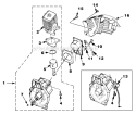 Engine_Internal Diagram and Parts List for UT-08017-B  Homelite Leaf Blower / Vacuum
