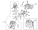 Engine_Internal Diagram and Parts List for UT-08017-C  Homelite Leaf Blower / Vacuum