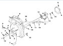 Starter Diagram and Parts List for UT-08017-C  Homelite Leaf Blower / Vacuum