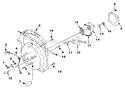 Starter Diagram and Parts List for UT-08017-D  Homelite Leaf Blower / Vacuum