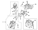 Engine_Internal Diagram and Parts List for UT-08017-H  Homelite Leaf Blower / Vacuum