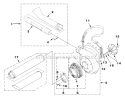Volute_Fan_And_Tubes Diagram and Parts List for UT-08024-B  Homelite Leaf Blower / Vacuum