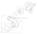 Volute-Fan Diagram and Parts List for UT-08057-A  Homelite Leaf Blower / Vacuum