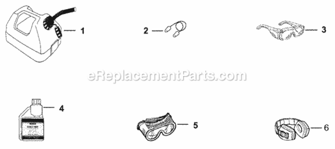 Carburetor - Fuel Tank Diagram and Parts List for UT-08059-B  Homelite Leaf Blower / Vacuum