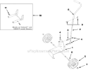 Dolly And Bracket Diagram and Parts List for UT-08074-A Yardvark Homelite Leaf Blower / Vacuum