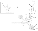 Dolly And Bracket Diagram and Parts List for UT-08074 Yardvark Homelite Leaf Blower / Vacuum