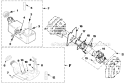Carburetor And Fuel Tank Diagram and Parts List for UT-08077 Yardvark Homelite Leaf Blower / Vacuum
