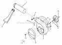 VoluteFanAndTubes Diagram and Parts List for UT-08120-D  Homelite Leaf Blower / Vacuum