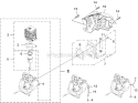 Engine Internal Diagram and Parts List for UT-08131  Homelite Leaf Blower / Vacuum