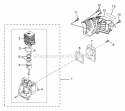 InternalEngine Diagram and Parts List for UT-08931  Homelite Leaf Blower / Vacuum