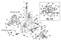 Drive Case And Oil Pump Diagram and Parts List for UT-10045B  Homelite Chainsaw