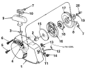 Part Location Diagram of A64518 Homelite Housing- Fan