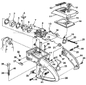 Carburetor Chamber Diagram and Parts List for UT-10445-C  Homelite Chainsaw