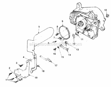 Chain_Brake_And_Chain_Stop Diagram and Parts List for UT-10540  Homelite Chainsaw